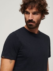 Superdry Blue Crew Neck Slub Short Sleeved T-Shirt - Image 3 of 3