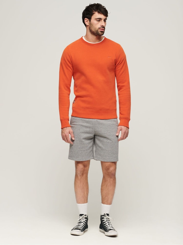 Superdry Grey Essential Logo Jersey Shorts - Image 2 of 4