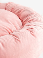 Pink Corduroy Round Pet Bed - Image 4 of 5