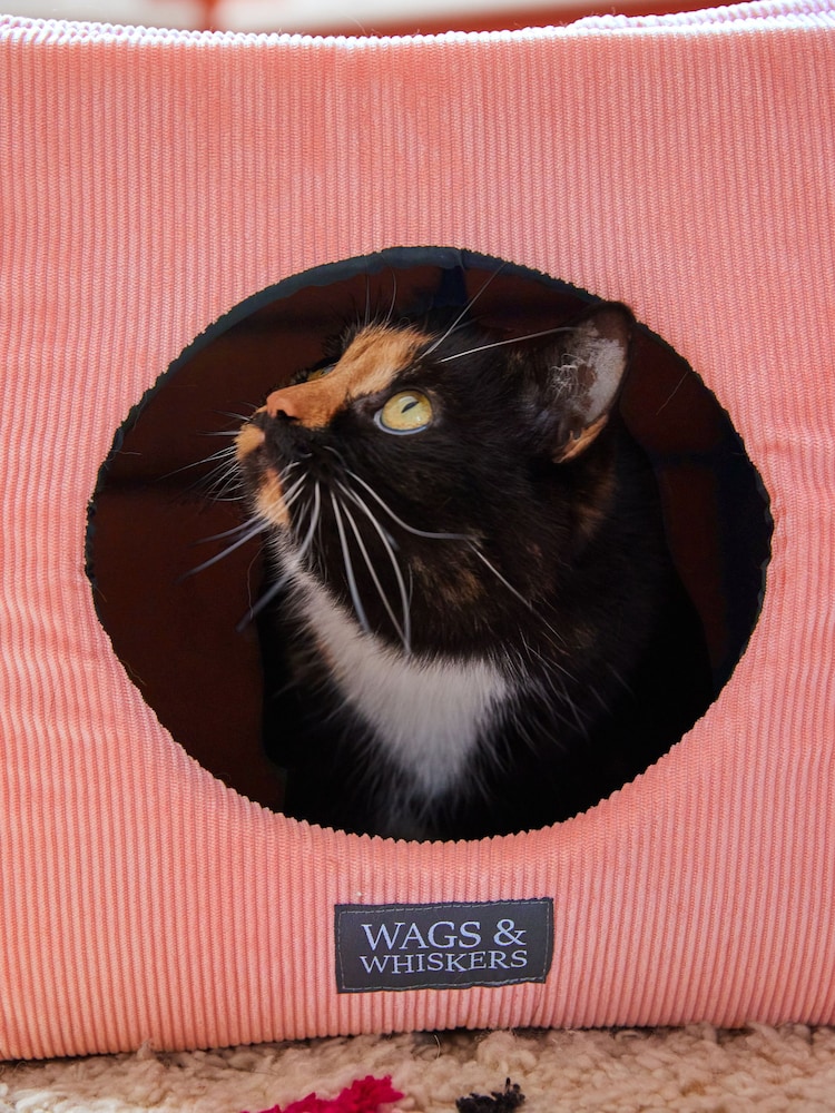 Pink Corduroy Cat Bed - Image 2 of 10