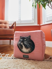 Pink Corduroy Cat Bed - Image 5 of 10