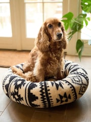 Navy Borg Round Pet Bed - Image 1 of 5