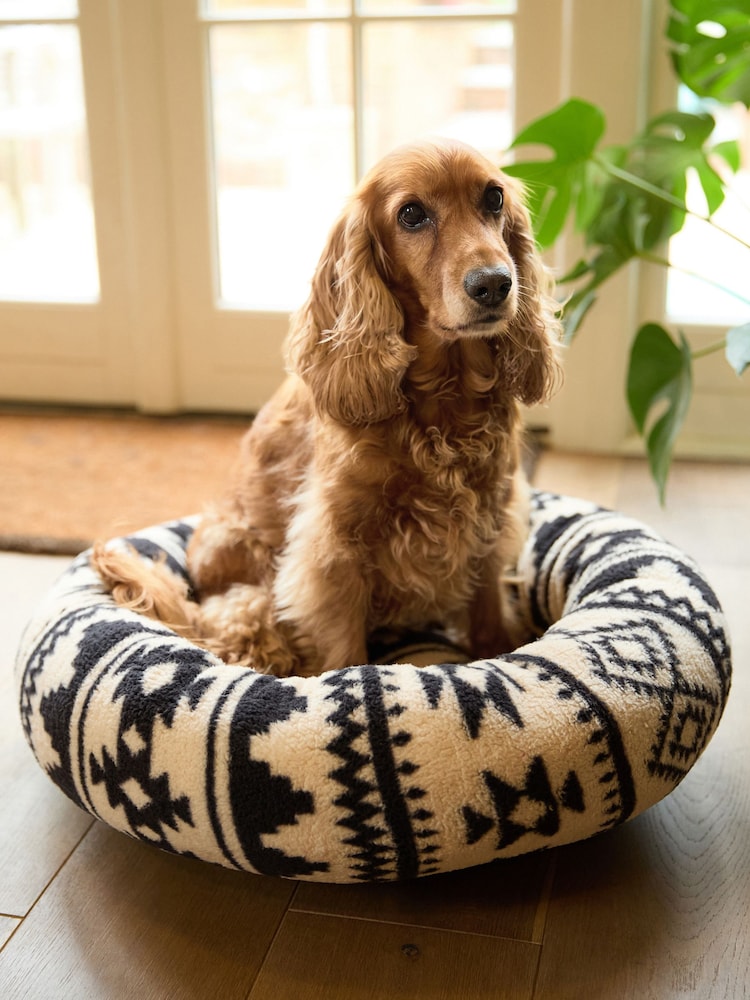 Navy Borg Round Pet Bed - Image 1 of 5