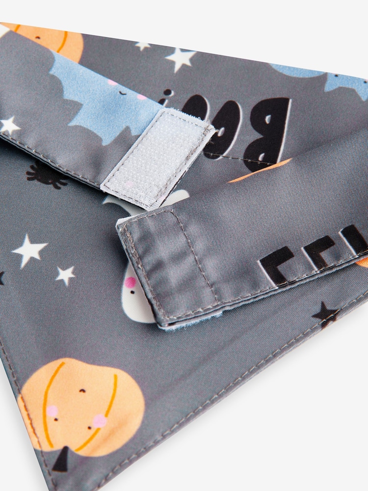 Grey Matching Family Halloween Pet Bandana - Image 5 of 5
