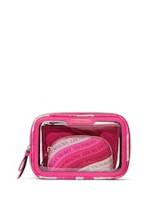 Victoria's Secret Hot Pink Travel Trio Makeup Bag - Image 2 of 3