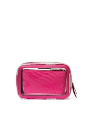 Victoria's Secret Hot Pink Travel Trio Makeup Bag - Image 3 of 3