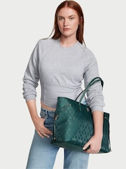 Victoria's Secret Black Ivy Green Tote Bag - Image 5 of 5