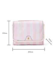 Victoria's Secret Bridal Blush Pink Jetsetter Hanging Makeup Bag - Image 4 of 4