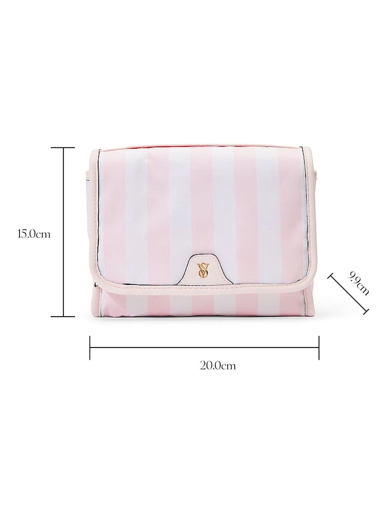 Victoria's Secret Bridal Blush Pink Jetsetter Hanging Makeup Bag - Image 4 of 4