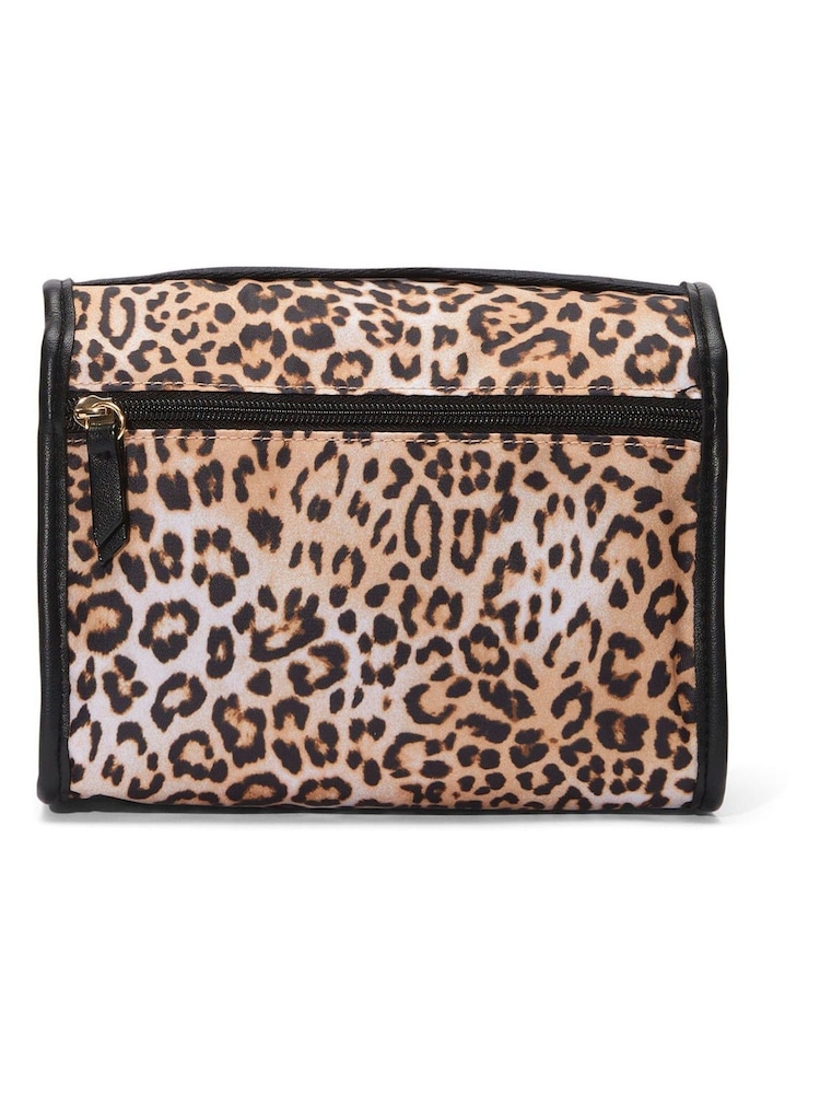Victoria's Secret Leopard Brown Jetsetter Hanging Make Up Bag - Image 2 of 4 Victoria's Secret Leopard Brown Jetsetter Hanging Make Up Bag - Image 2 of 4