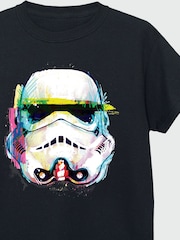 Brands In Black Star Wars Command Stormtrooper Art Boys 100% Cotton T-Shirt - Image 3 of 3