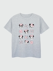 Brands In Grey Girls Minnie Mouse Multiple Heather 100% Cotton T-Shirt - Image 2 of 3