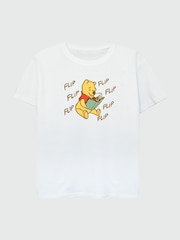 Brands In White 100% Cotton Winnie The Pooh Flip Girls T-Shirt - Image 1 of 3
