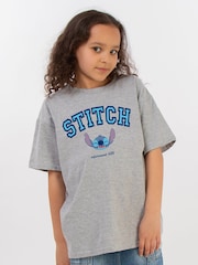 Brands In Grey Lilo and Stitch Collegial Girls Heather T-Shirt - Image 1 of 3