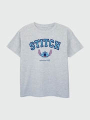 Brands In Grey Lilo and Stitch Collegial Girls Heather T-Shirt - Image 2 of 3