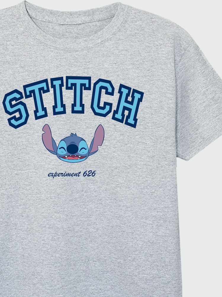 Brands In Grey Lilo and Stitch Collegial Girls Heather T-Shirt - Image 3 of 3