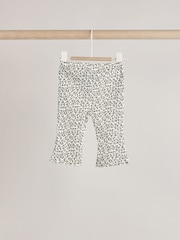 Grey Leopard Print Baby 100% Cotton Long Sleeve Top Knitted Waistcoat and Leggings Set 3 Piece (0mths-2yrs) - Image 11 of 17