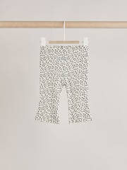 Grey Leopard Print Baby 100% Cotton Long Sleeve Top Knitted Waistcoat and Leggings Set 3 Piece (0mths-2yrs) - Image 8 of 17