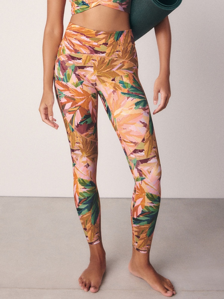 Tropical Print Dry Tech Sports Leggings - Image 2 of 7