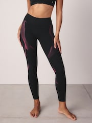 Black/Pink Dry Tech Sculpt and Lift Leggings - Image 3 of 11