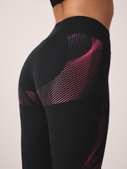 Black/Pink Dry Tech Sculpt and Lift Leggings - Image 6 of 11