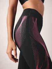 Black/Pink Dry Tech Sculpt and Lift Leggings - Image 8 of 11