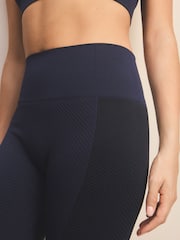 Navy Seamfree Sports Leggings - Image 5 of 5