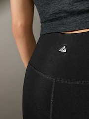 Black with Pocket Active Sports Dry Tech Sculpting Leggings with Pockets - Image 4 of 8