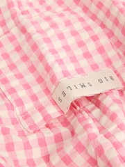 Green/Pink Gingham Baby Sweat Jumper and Woven Trousers Set - Image 10 of 10