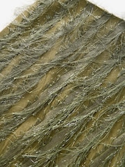 Green Sparkle Fringe Maxi Skirt - Image 8 of 8