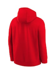 Fanatics Red Washington Nationals Club Fleece Club Stack Youth Hoodie - Image 3 of 3