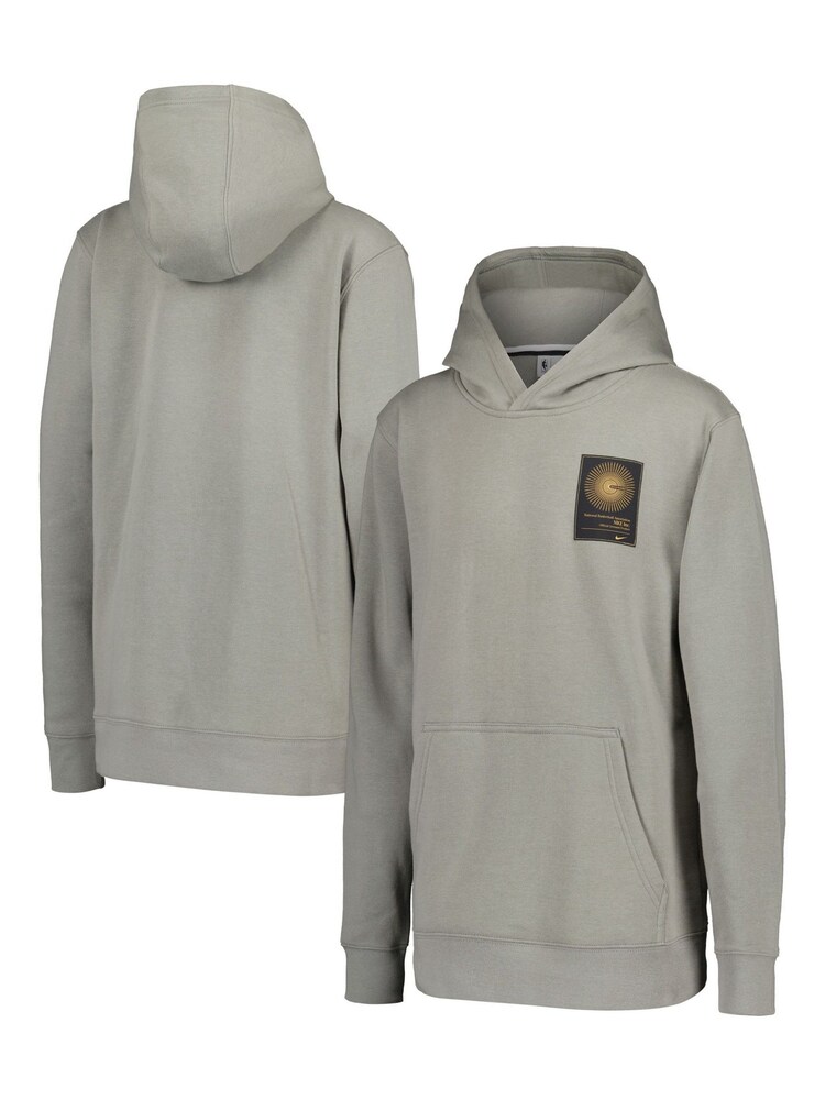 Fanatics Grey NBA Team 31 Club Fleece Pullover Youth Hoodie - Image 1 of 3