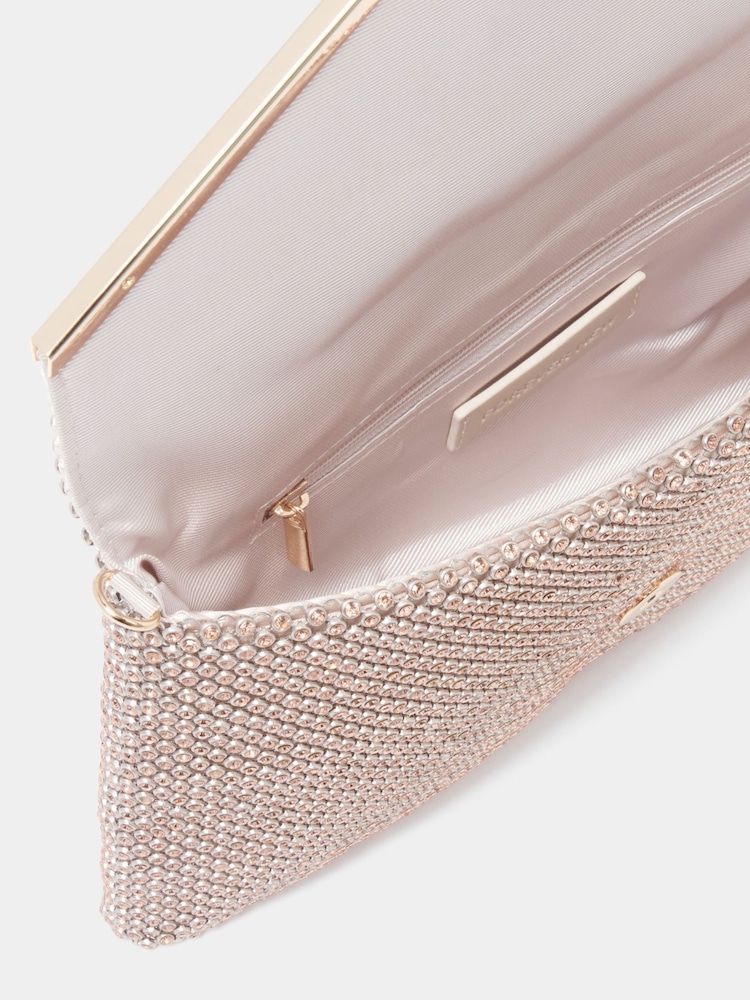 Forever New Natural Lea Envelope Clutch - Image 2 of 4