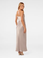 Forever New Nude Lucy Satin Cowl Neck Maxi Dress - Image 4 of 4