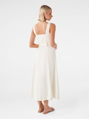 Forever New White Maja 100% Cotton Denim Dress - Image 4 of 4