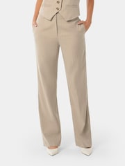 Forever New Natural Emmie Straight Leg Trousers - Image 1 of 5