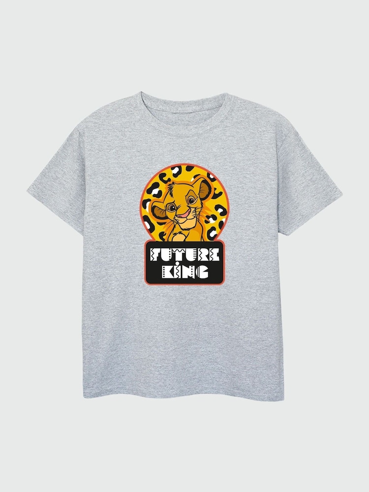 Brands In Grey Boys Disney The Lion King 100% Cotton T-Shirt - Image 1 of 3