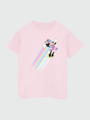 Brands In Pink 100% Cotton Minnie Mouse Whoosh Girls T-Shirt - Image 3 of 3
