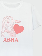 Brands In White 100% Cotton Wish Strong Heart Asha Girls T-Shirt - Image 3 of 3