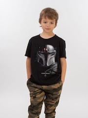 Brands In Black Star Wars The Mandalorian Poster T-Shirt - Image 1 of 3