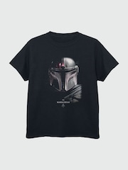 Brands In Black Star Wars The Mandalorian Poster T-Shirt - Image 2 of 3