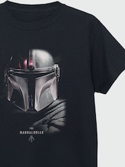 Brands In Black Star Wars The Mandalorian Poster T-Shirt - Image 3 of 3