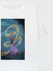 Brands In White Girls Wish Asha Sparkle Scenery 100% Cotton T-Shirt - Image 3 of 3