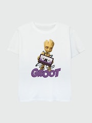 Brands In White 100% Cotton Guardians Of The Galaxy Girls T-Shirt - Image 2 of 3