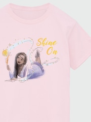 Brands In Pink Girls Wish Shine On Asha Lying 100% Cotton T-Shirt - Image 3 of 3