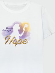 Brands In Cream Girls Wish Gradient There Is Always Hope Sand 100% Cotton T-Shirt - Image 3 of 3