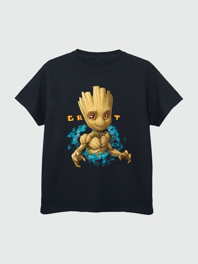 Brands In Black 100% Cotton Guardians Of The Galaxy Boys T-Shirt - Image 2 of 3