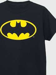 Brands In Black Boys Batman Official Logo 100% Cotton T-Shirt - Image 3 of 3