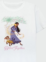 Brands In White 100% Cotton Wish Better Together Girls T-Shirt - Image 3 of 3