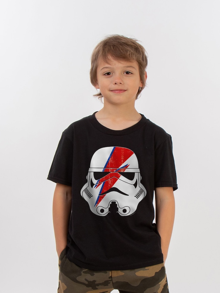 Brands In Black 100% Cotton Star Wars Command Stormtrooper Glam Boys T-Shirt - Image 1 of 3